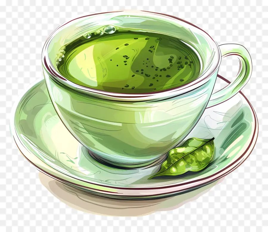ชาเขียว，ถ้วยชา PNG