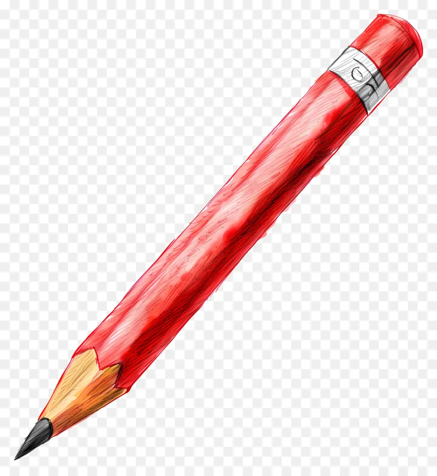 ดินสอ，ดินสอสีแดง PNG