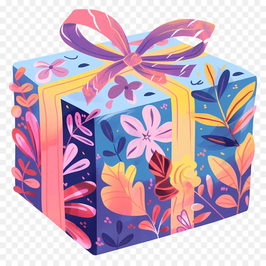 กล่องของขวัญ，ติดโบว์สีชมพู PNG