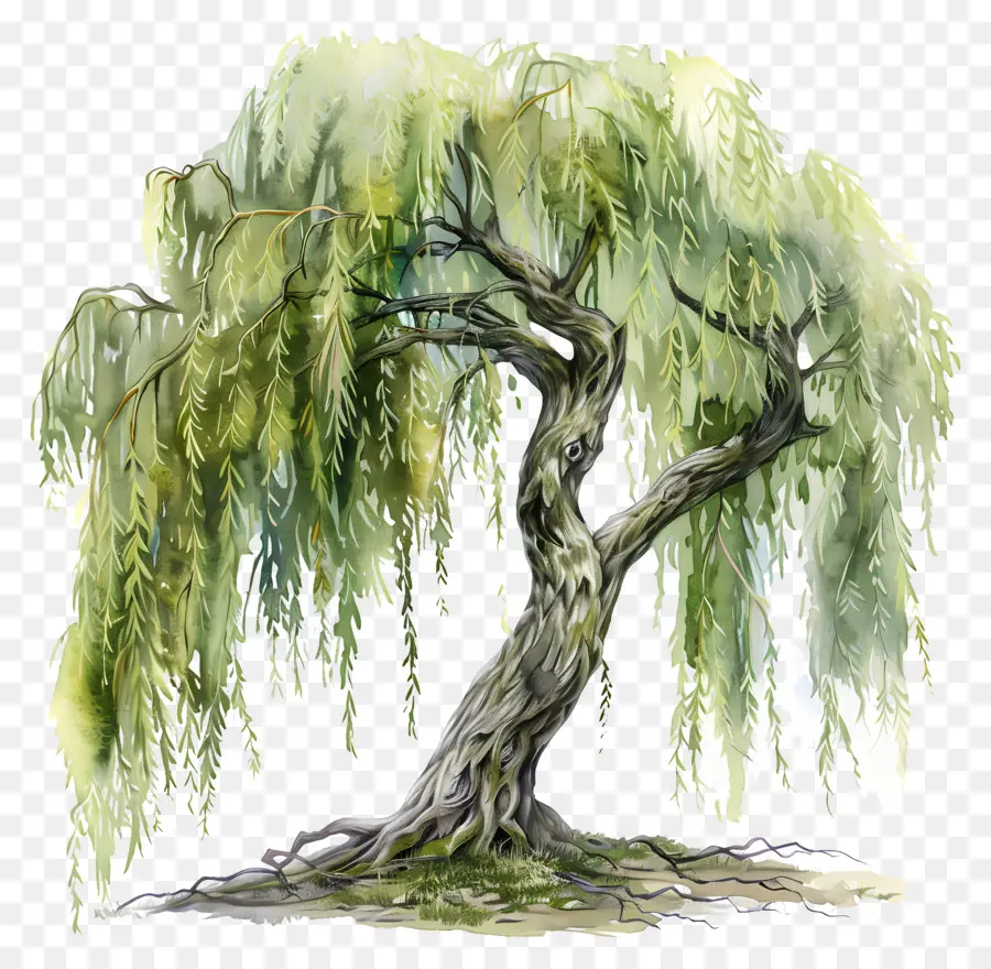 วิลโลว์ผังต้นไม้，Weeping Willow Tree PNG