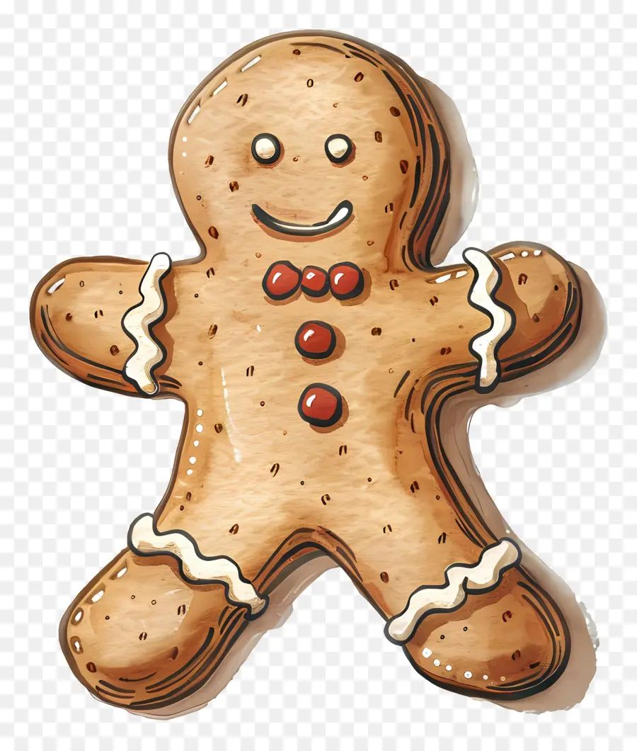 Gingerbread ชาย，วาด PNG