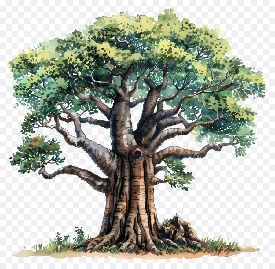 Baobab ต้นไม้，Banyan ต้นไม้ PNG