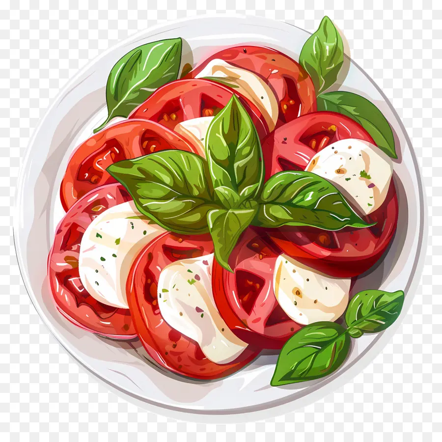 Caprese สลัด，มะเขือเทศ PNG