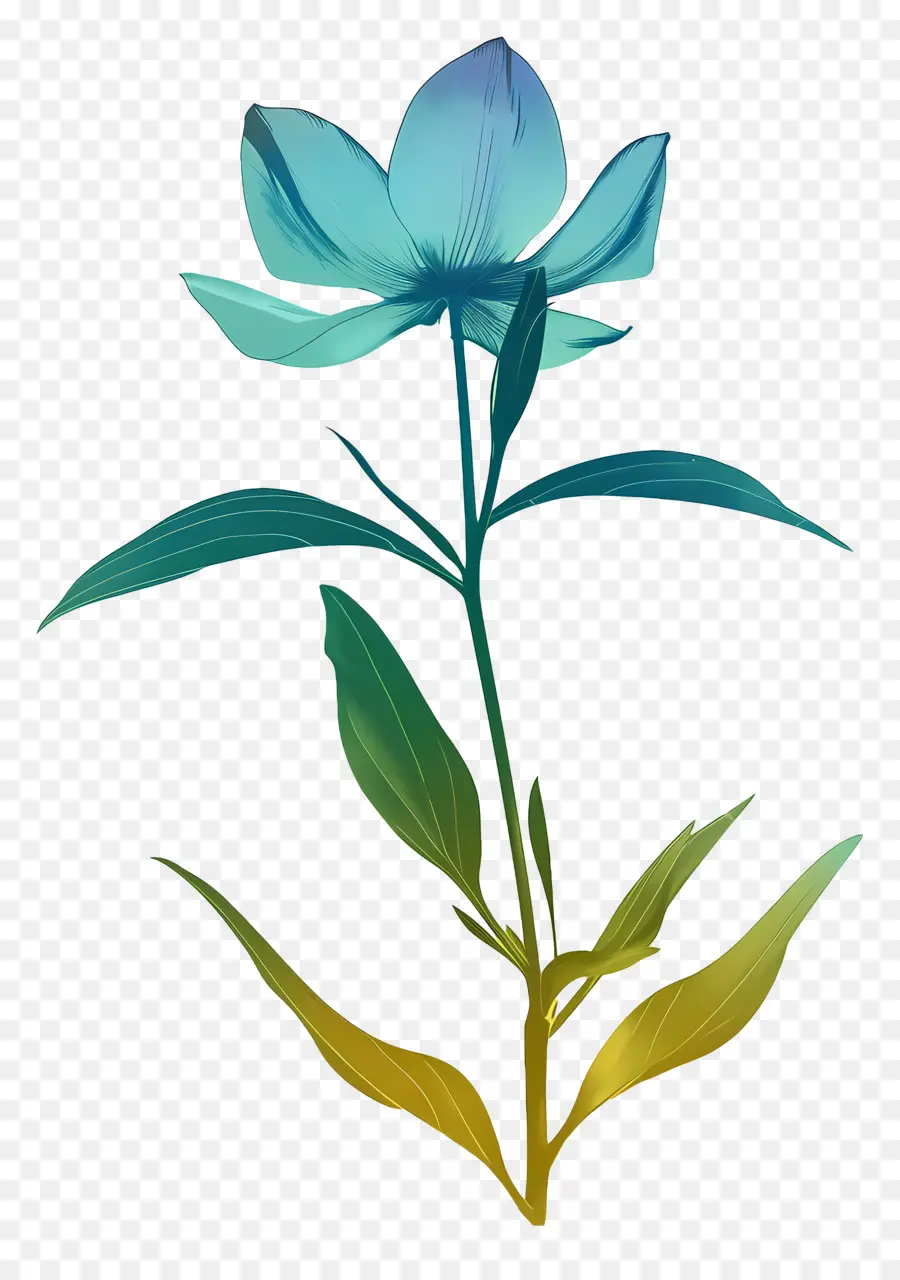 ดอกไม้，สีน้ำเงินดอกไม้ PNG