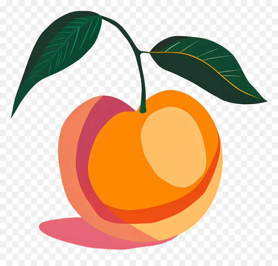 พีช，สีส้ม PNG