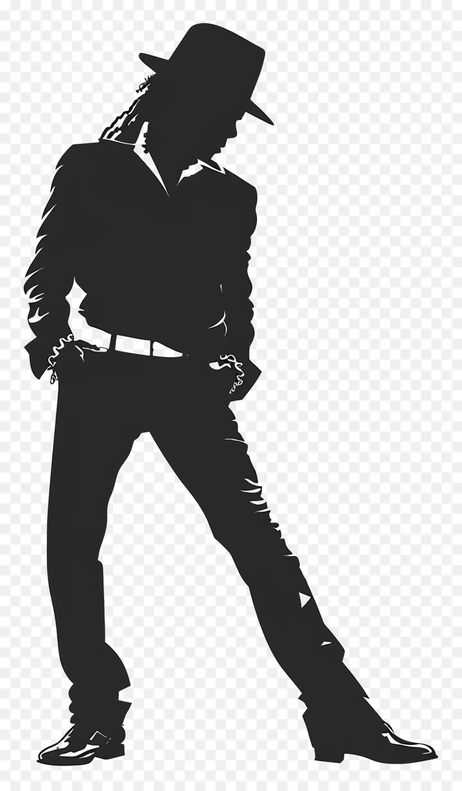 Michael Jackson Silhouette，รูปเต้นรำ PNG