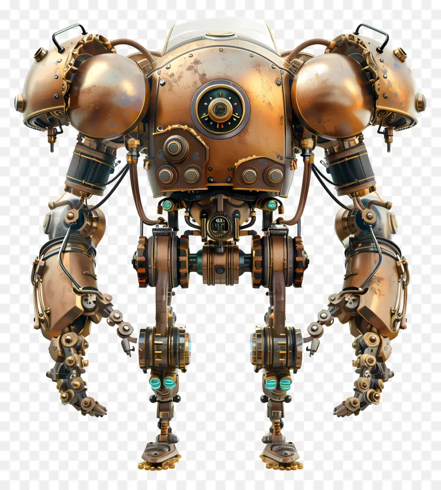 Steampunk Mech，หุ่นยนต์ Steampunk PNG