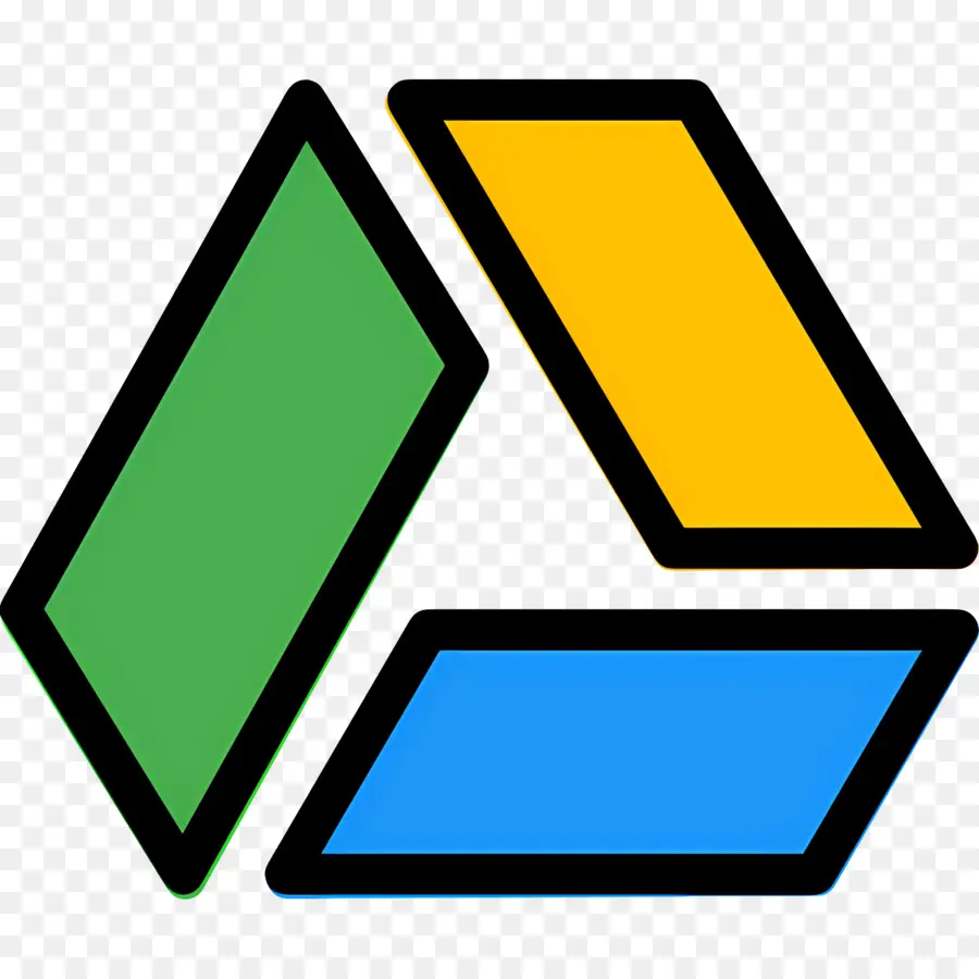 โลโก้ Google Drive，ไอคอน PNG