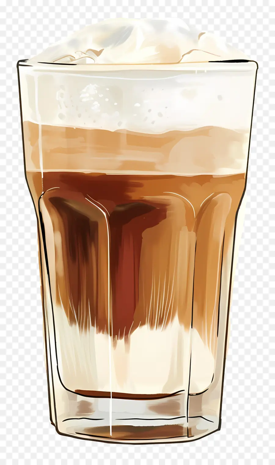 กาแฟ Macchiato，กาแฟเย็น PNG