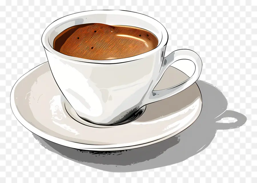 กาแฟสีขาวแบน，ถ้วยกาแฟ PNG