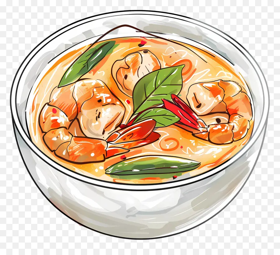 Tom Yum Goong，ซุป Tom Yum PNG