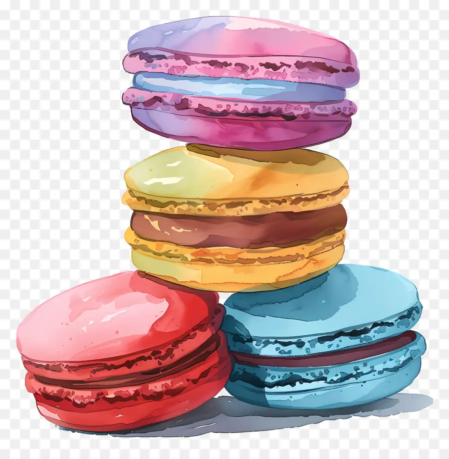 Macarons，ขนม PNG