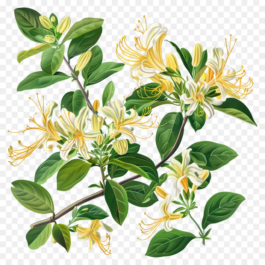 Honeysuckle Vine，ดอกไม้ PNG