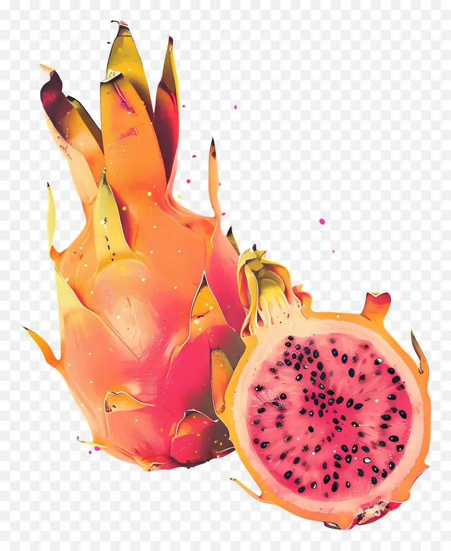 Dragonfruit，ผลไม้มังกร PNG