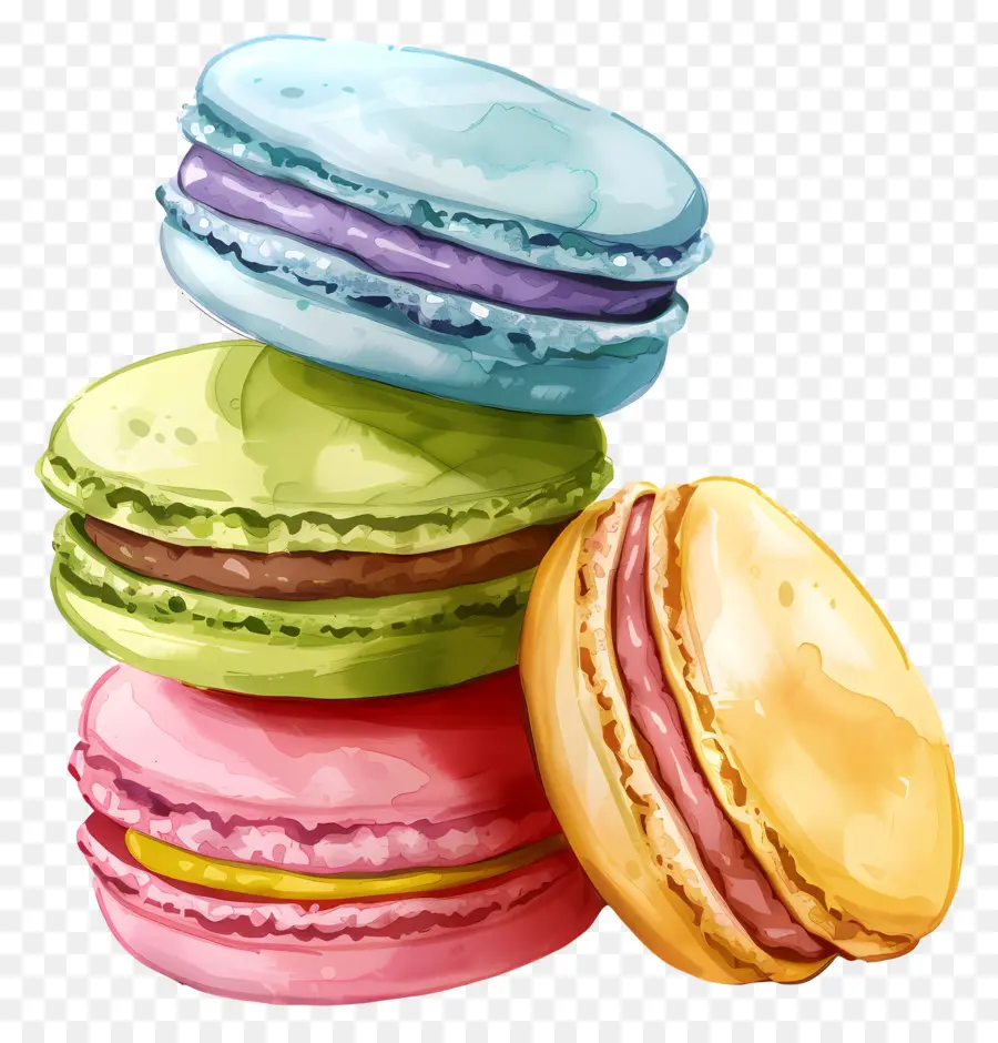 Macarons，หวาน PNG