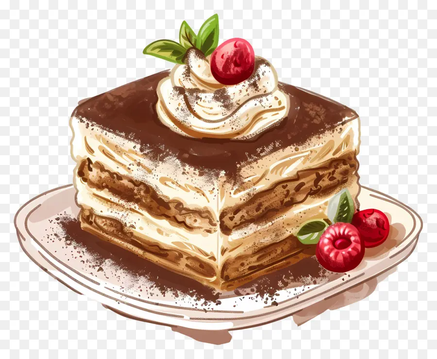 Tiramisu，เค้ก Tiramisu PNG