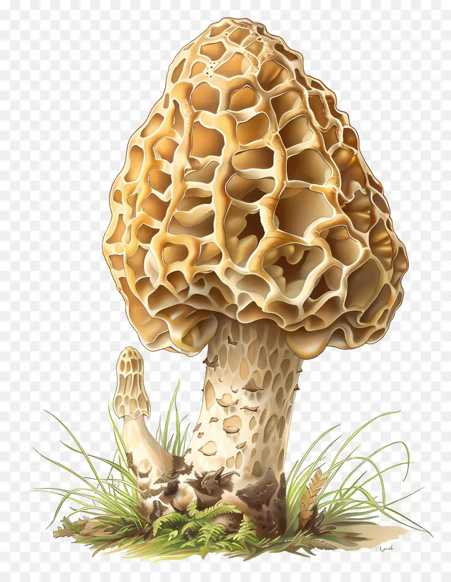 เห็ด Morel，เห็ด PNG