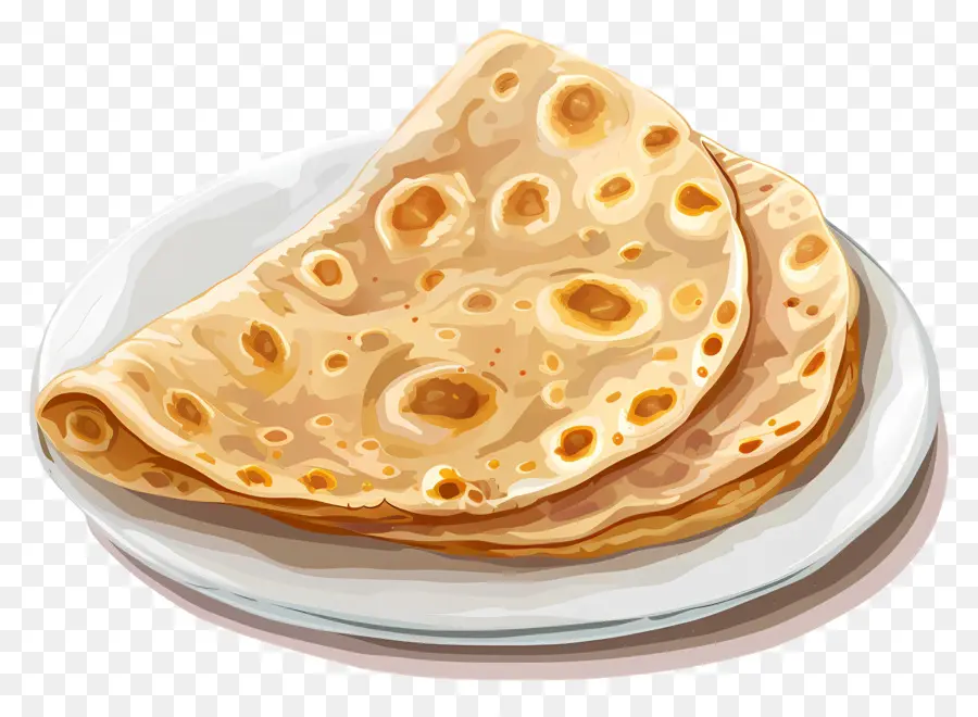 Chapati，ขนมปังกรอบ PNG