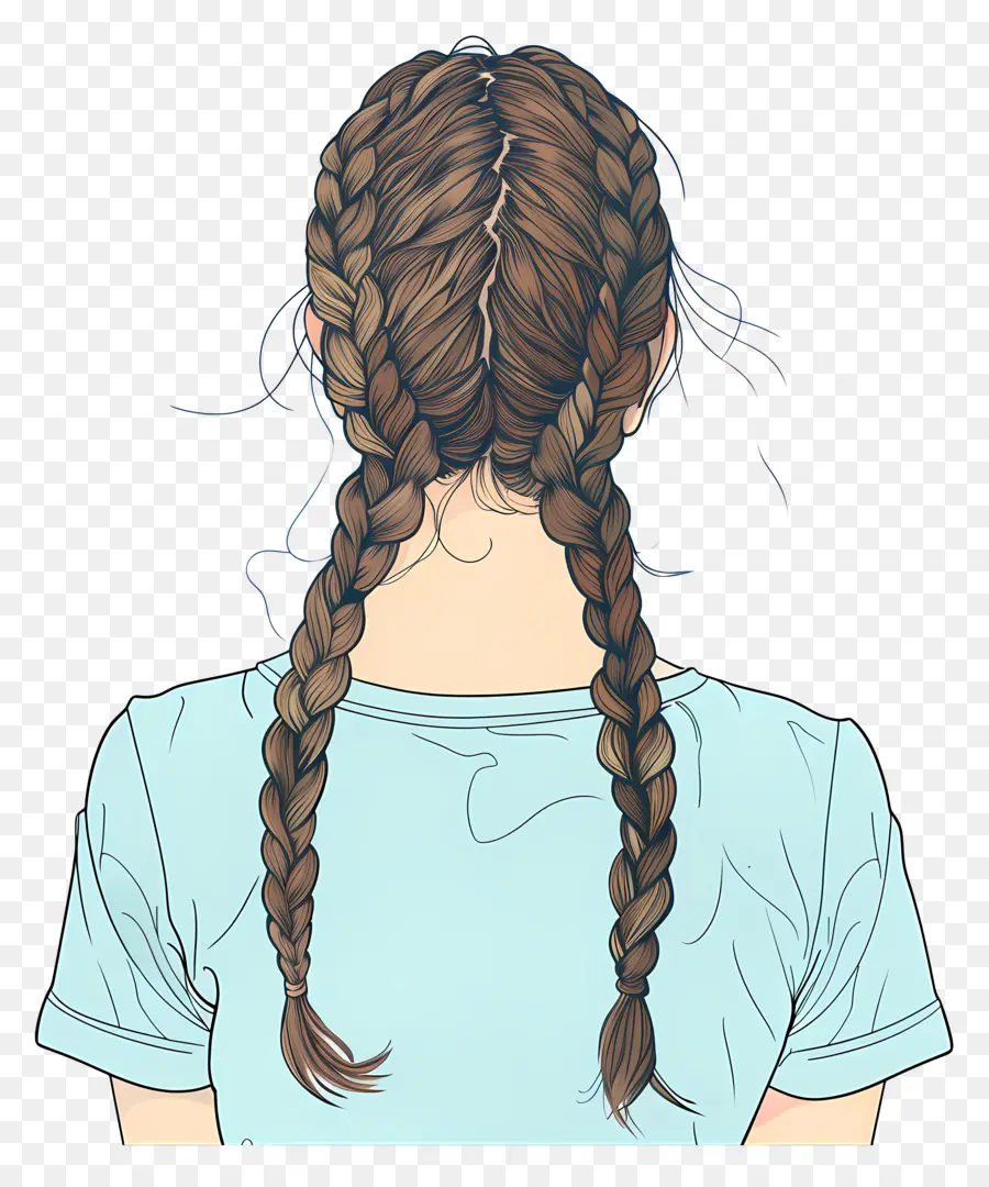 Braids ดัดผมฝรั่งเศส，ถักเปีย PNG