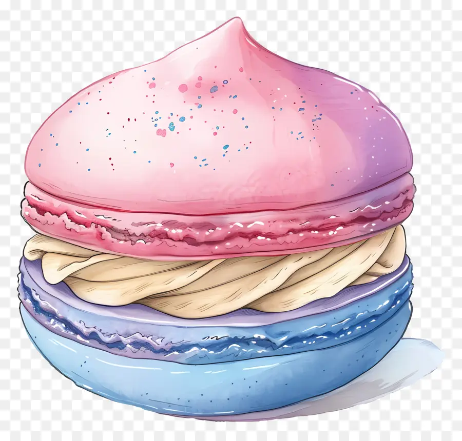 Macaron，Macaron สีสันสดใส PNG