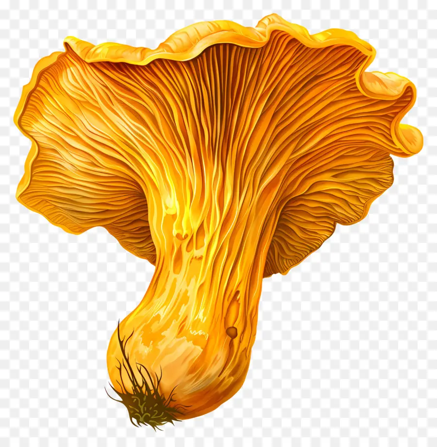 เห็ด Chanterelle，เห็ดสีเหลือง PNG