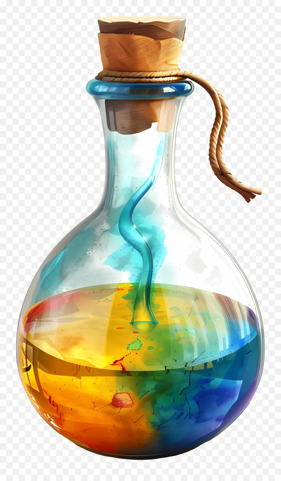 ยาวิเศษ，Rainbow Potion PNG