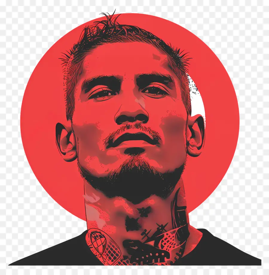 Paolo Guerrero，ภาพเหมือนสีแดง PNG