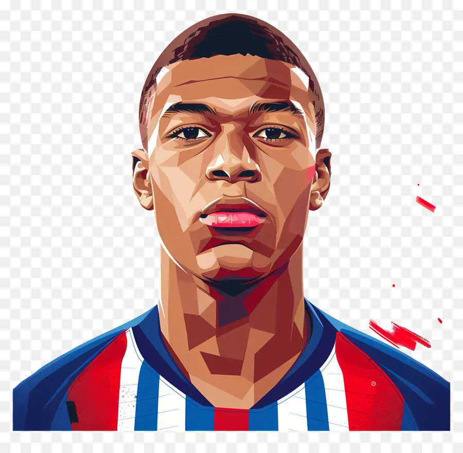 Kylian Mbappe，ภาพสีสันสดใส PNG