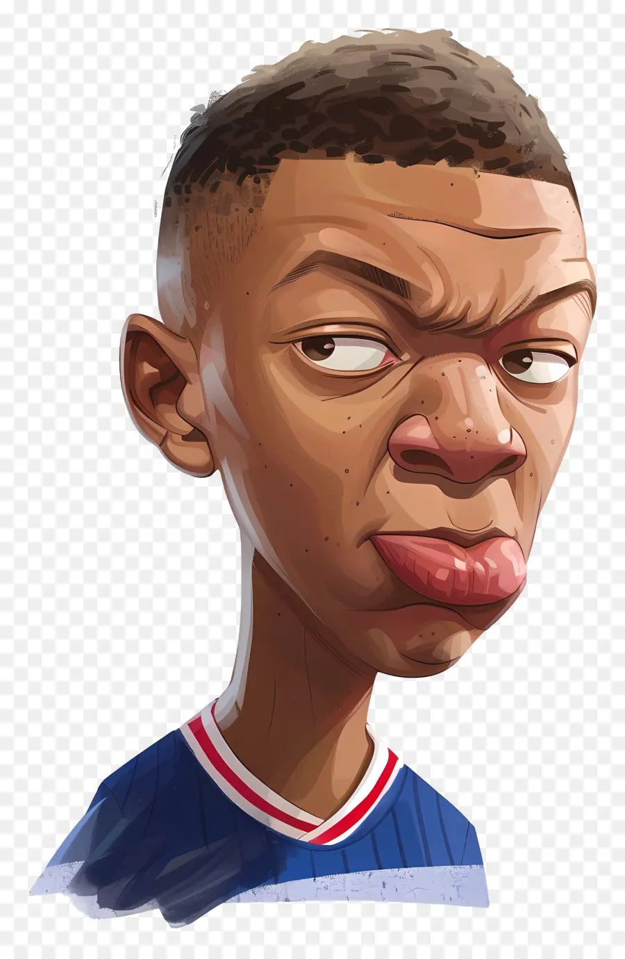 Kylian Mbappe，ภาพล้อเลียน PNG