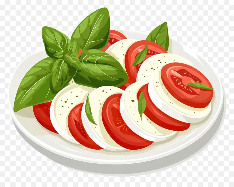 สลัด Caprese，มะเขือเทศ PNG