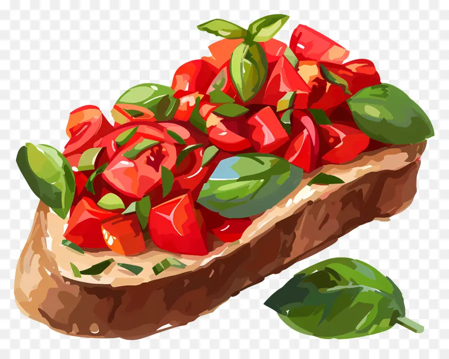 Bruschetta，มะเขือเทศ PNG