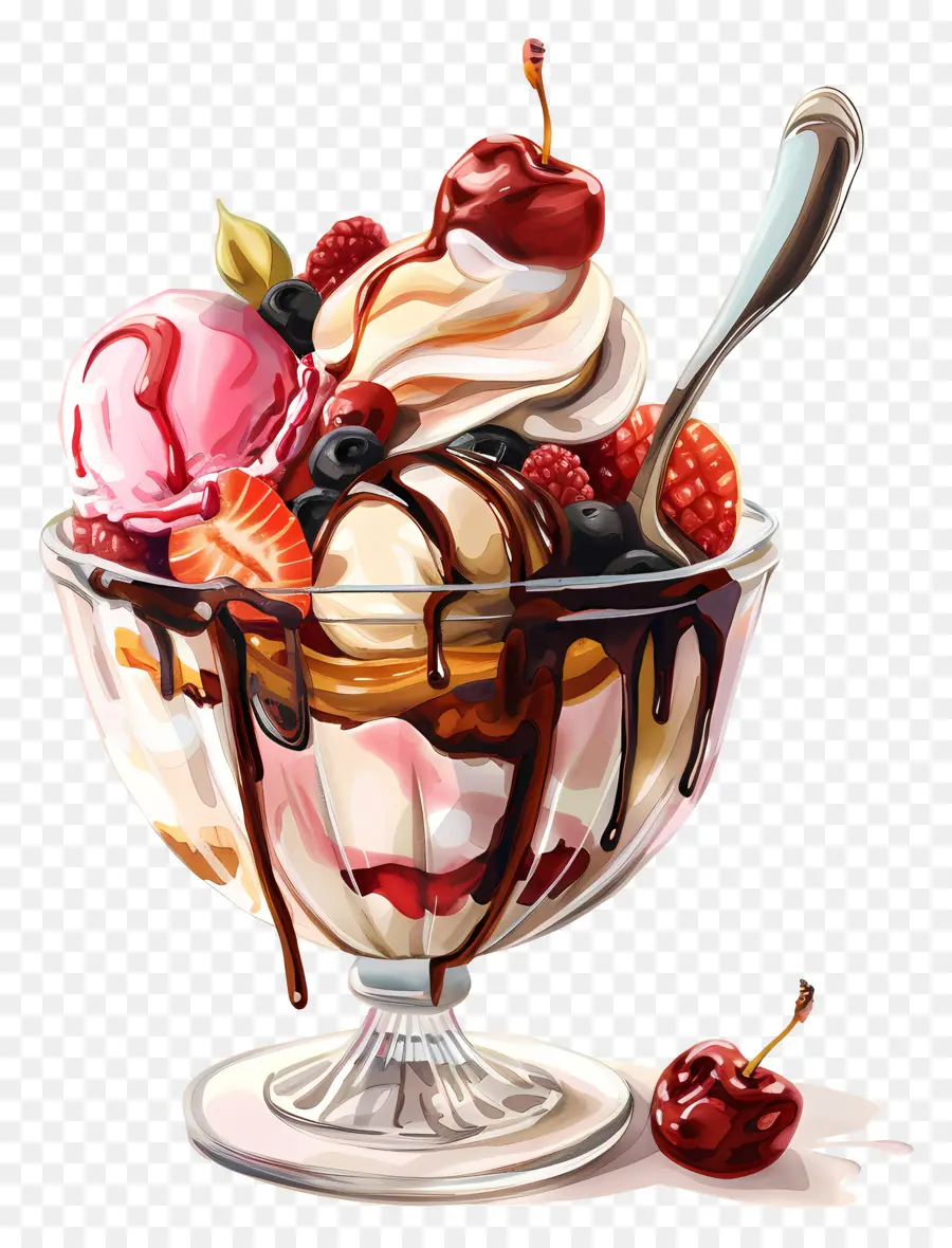 ไอศกรีม Sundae，ซันเดย์ PNG