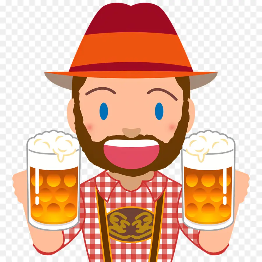 Oktoberfest，ผู้ชายที่มีเบียร์ PNG