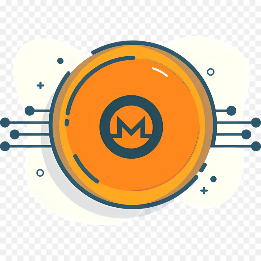 การเข้ารหัสลับ，Monero Coin PNG