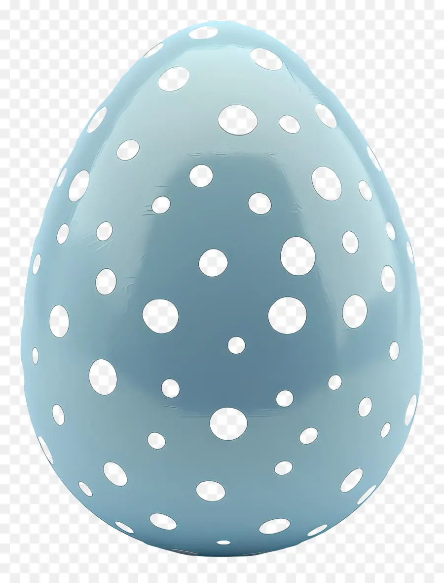 สีน้ำเงินไข่，Polka Dot Egg PNG