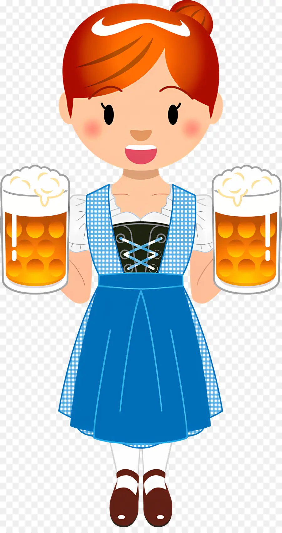 Oktoberfest，หญิงสาวกับเบียร์ PNG