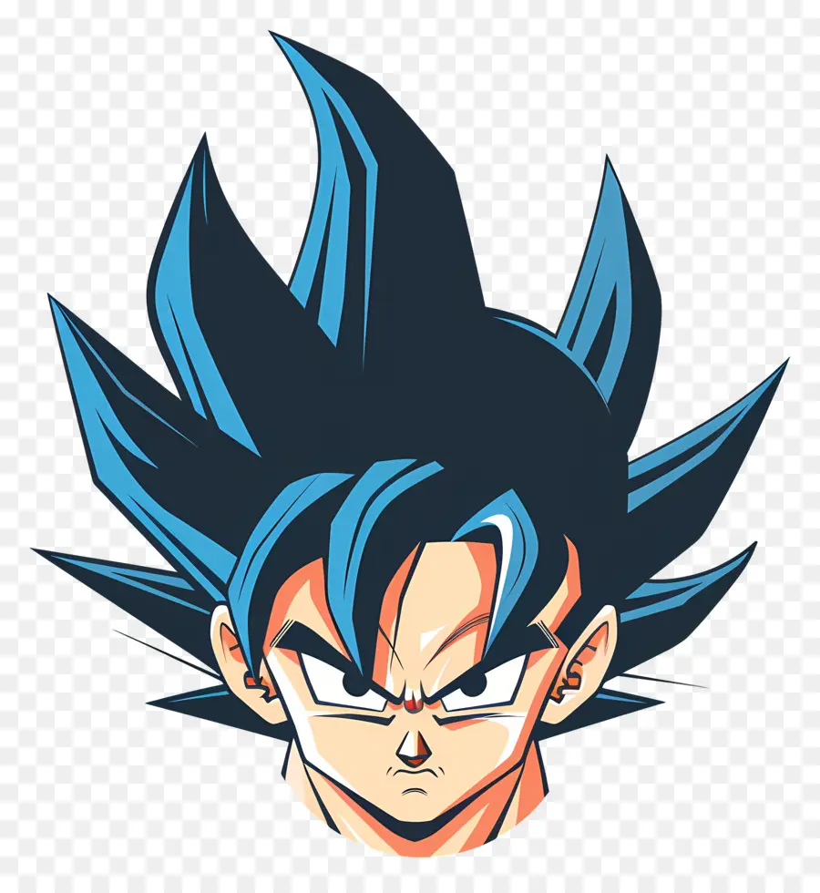 Goku หัว，ตาสีฟ้า PNG