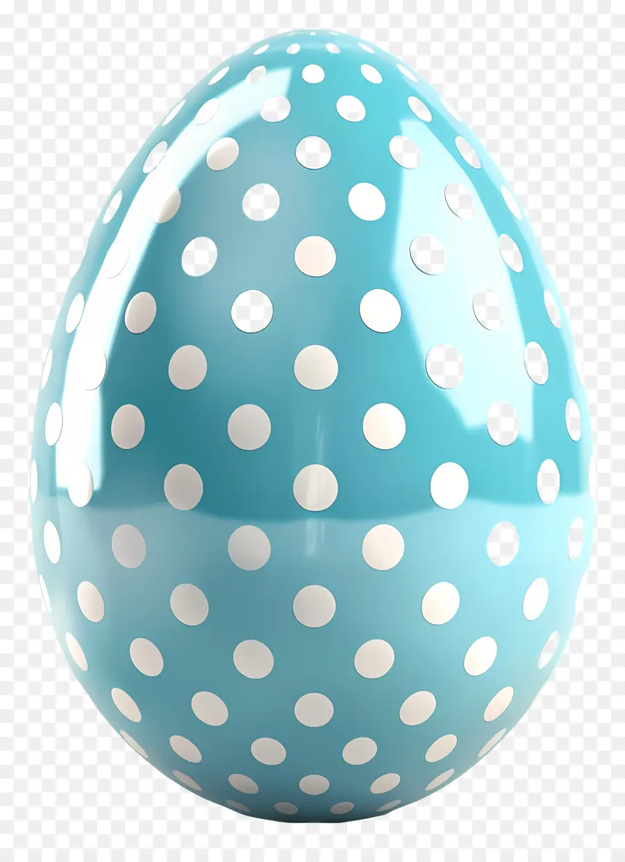 ไข่สีฟ้า，Polka Dot Egg PNG