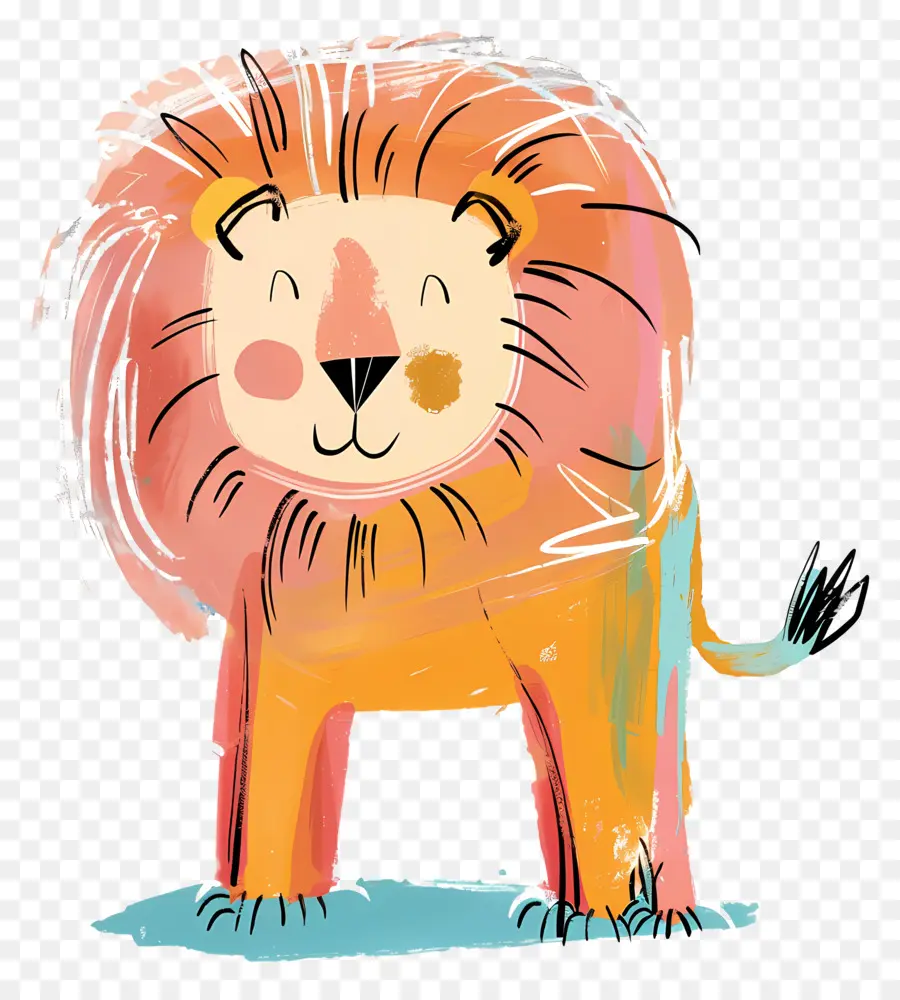 Doodle Lion，สิงโต PNG