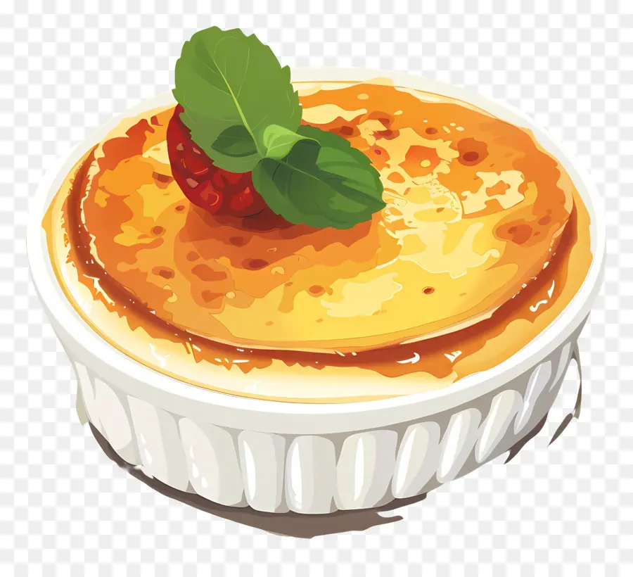 Crème Brûlée，ของหวาน PNG