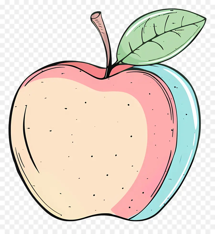 Doodle Apple，แอปเปิล PNG