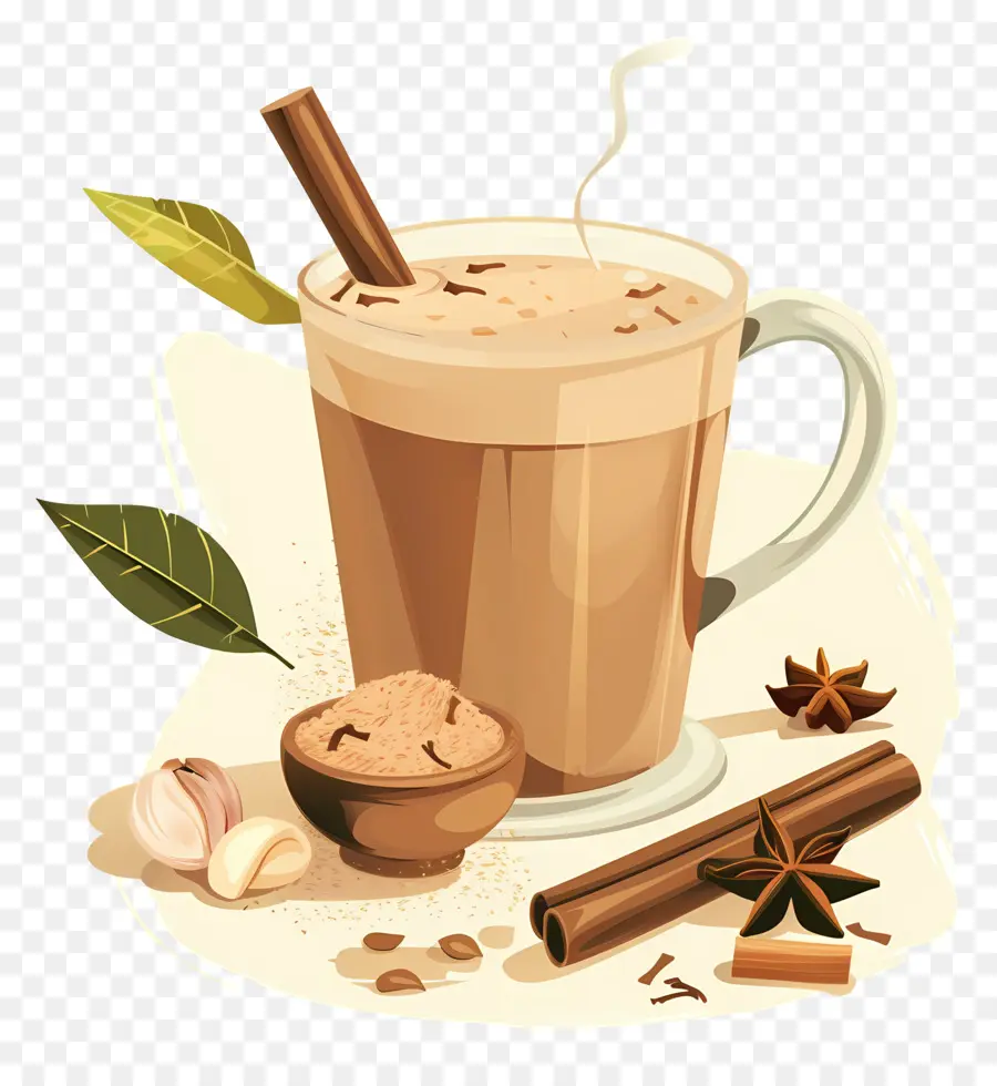 Masala Chai，ชาเครื่องเทศ PNG