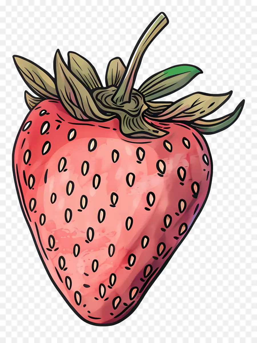 Doodle Strawberry，สตรอเบอร์รี่ PNG