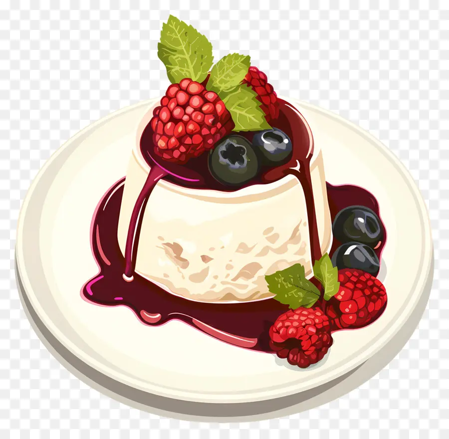 Panna Cotta，ขนม PNG