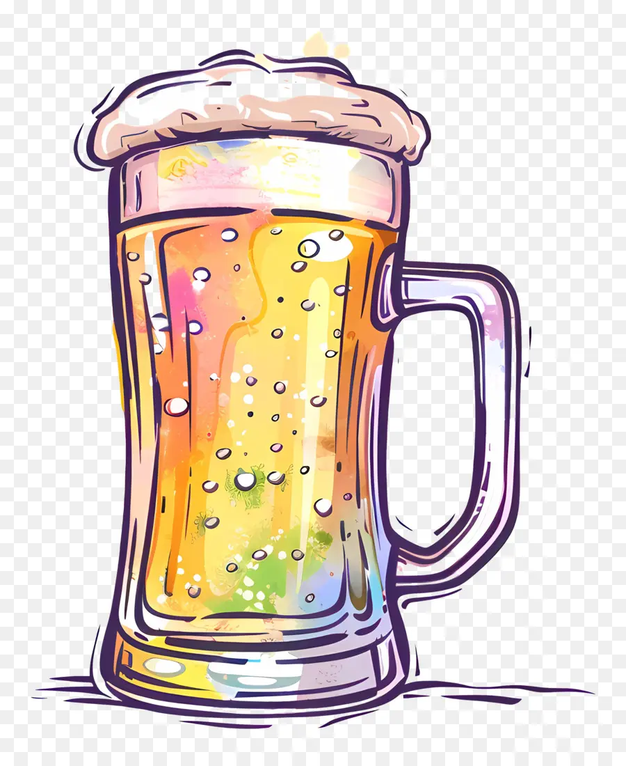 Doodle Beer，แก้วเบียร์ PNG