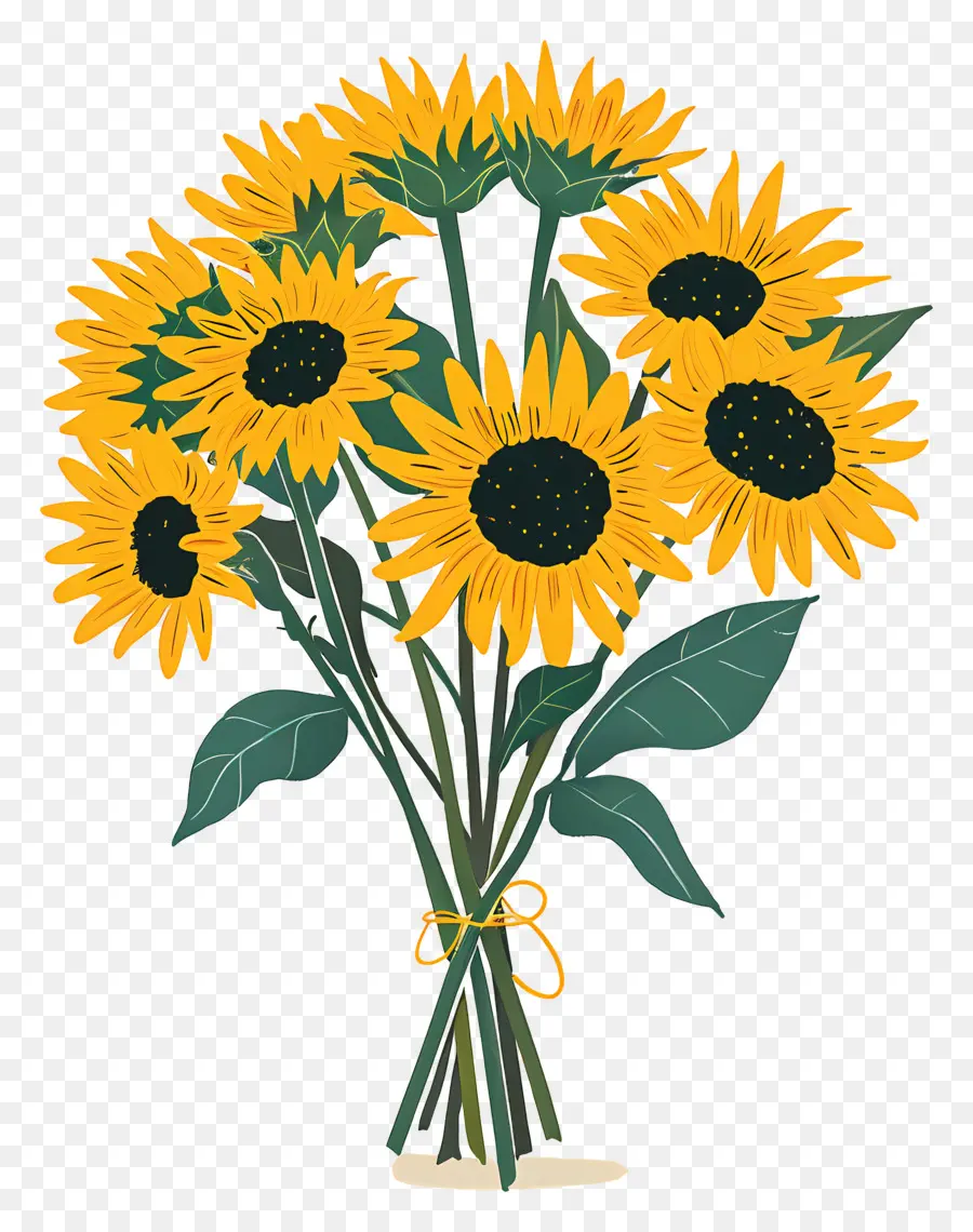 Sunflower ช่อดอกไม้，ทานตะวัน PNG