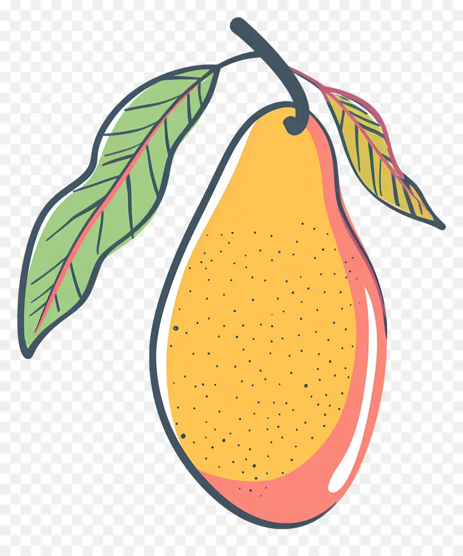 Doodle Mango，ลูกแพร์ PNG