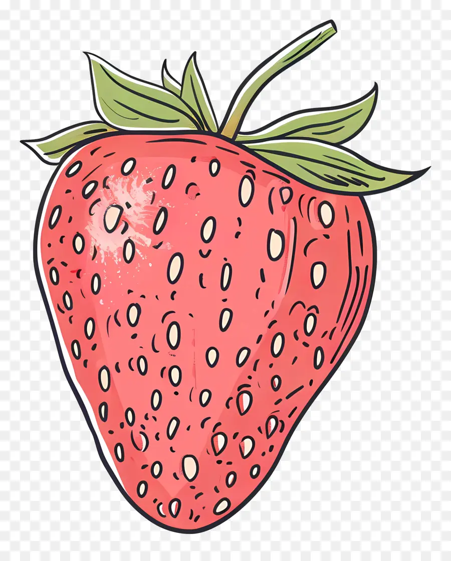 Doodle Strawberry，สตรอเบอร์รี่ PNG