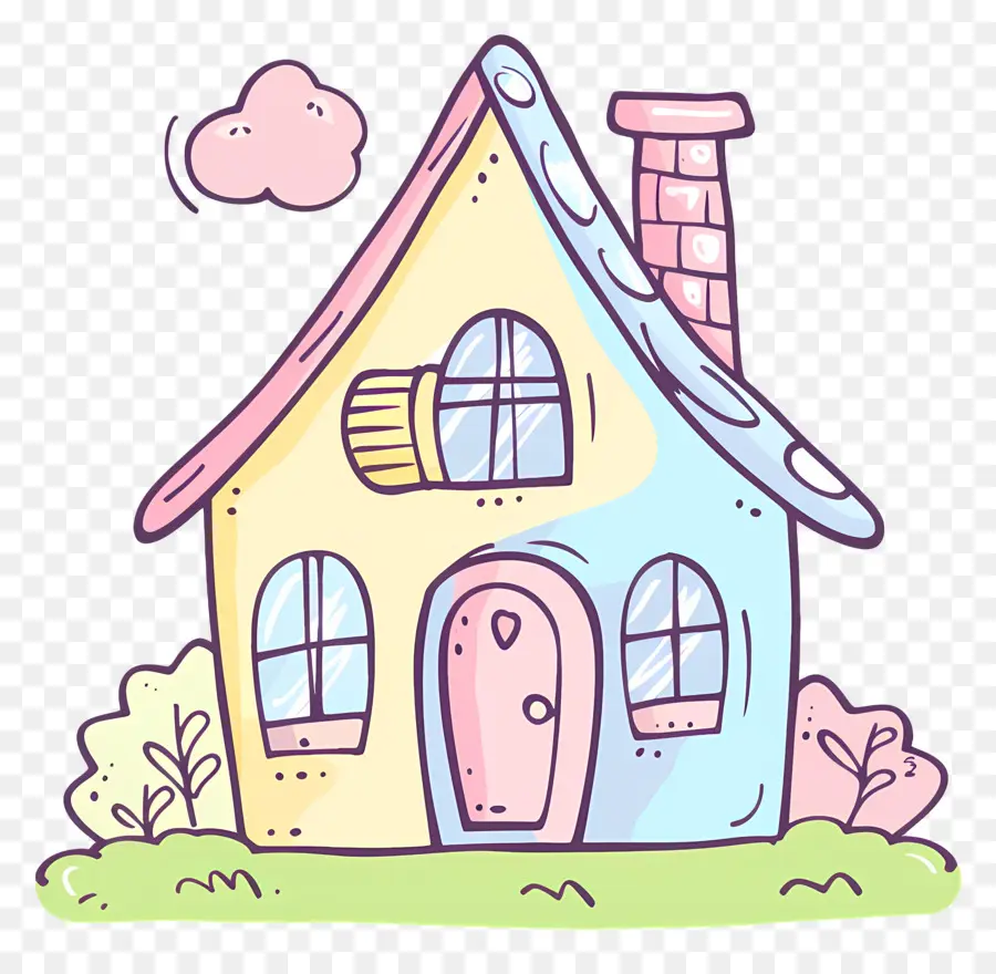 Doodle House，บ้านการ์ตูน PNG