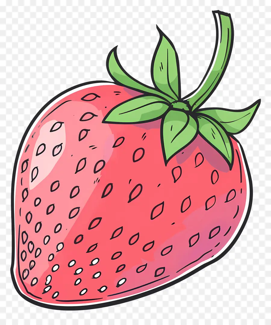 Doodle Strawberry，สตรอเบอร์รี่ PNG